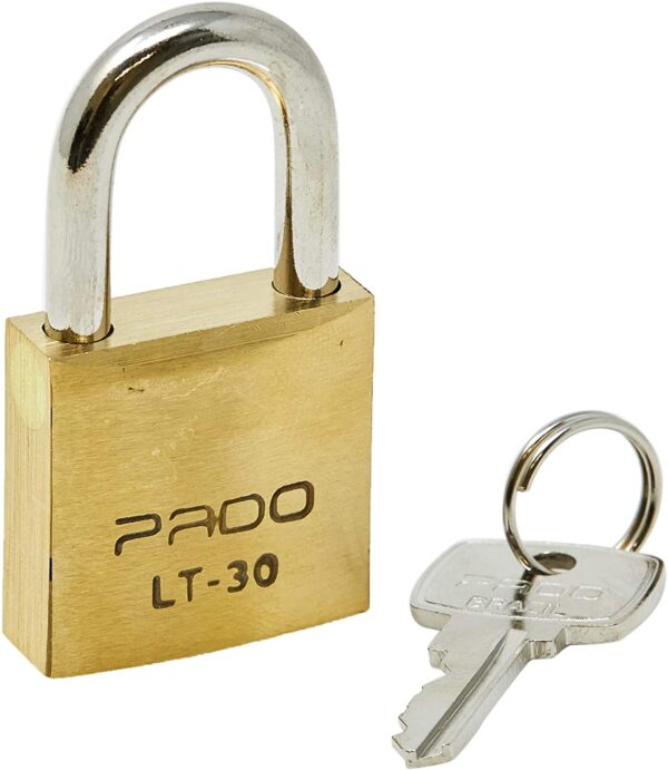 CADEADO LT DOURADO PP SEG. ÚNICO 30MM