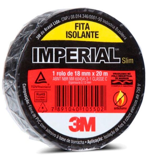 FITA ISOLANTE IMPERIAL 3M 19X20MTS