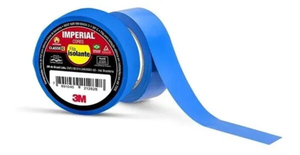FITA ISOLANTE IMPERIAL AZUL 3M 19X10MTS