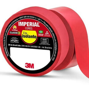 FITA ISOLANTE IMPERIAL VERMELHO 3M 19X10MTS