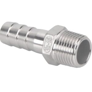 ESPIGÃO SEXTAVADO MACHO INOX