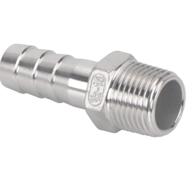 ESPIGÃO SEXTAVADO MACHO INOX