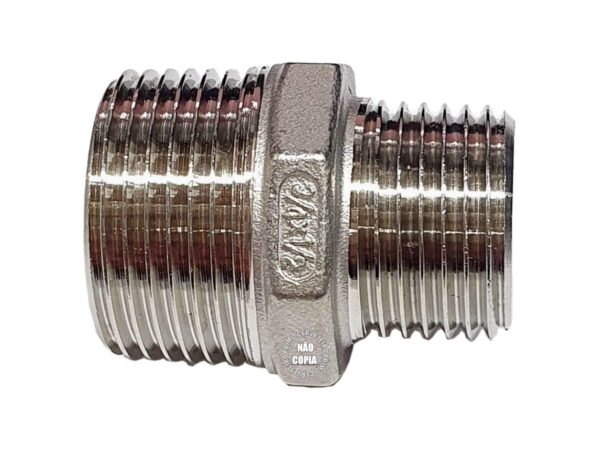 NIPLE REDUCAO INOX