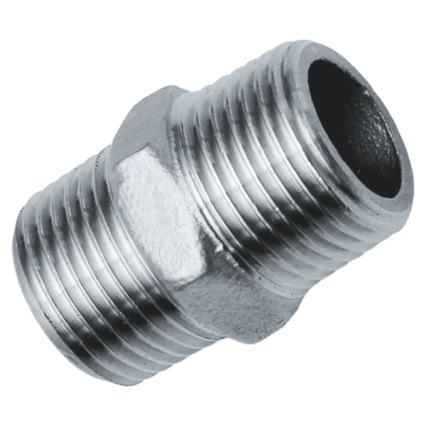 niple duplo inox rosca